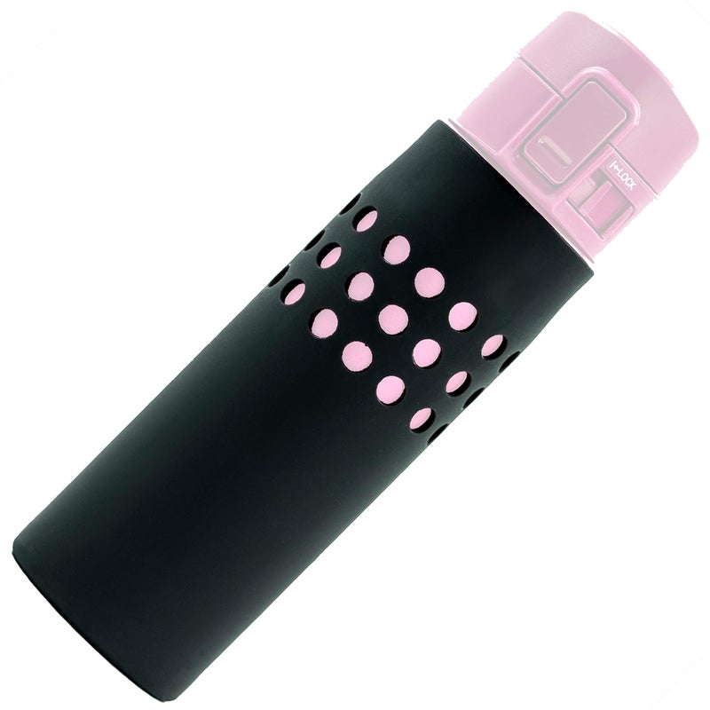 FLASKGEAR Protect & Go Silicone Sleeve Cover compatible with Zojirushi Brand Insulated Vacuum Thermos Water Bottle (BLACK, 16 oz / .48 litre) - Image 1